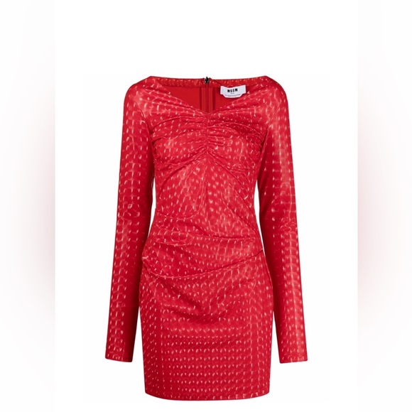 MSGM
Graphic print long-sleeve dress
Size 40 red - Picture 3 of 12
